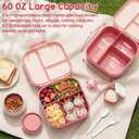 Fimibuke Kids Bento Lunch Box w/ 8.5oz Thermo Food Jar, Insulated Lunch Bag