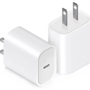 USB C Charger Block 20W, Ocupwei PD 3.0 Fast Charging Wall Charger USBC Power Adapter Type C Brick Cube for iPhone 17/Pro/Pro Max/17 Air/ 16/16 Pro/16 Pro Max/15/Plus/Pro/Pro Max [2 Pack]