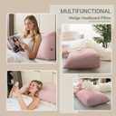 Headboard Pillow Wedge Pillow Headboard Dorm Headboard Twin XL Long Back Pillow for Bed Sitting up Sleeping Bolster Pillow for Mattress Gap Filler, Twin Size:39x16x8in