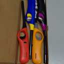 Long Neck Lighters Candle Lighters, 4 Pack Refillable Butane Lighter for Camping Fireplace Party BBQ Grill (Empty/Without Fuel) (Various Colors)