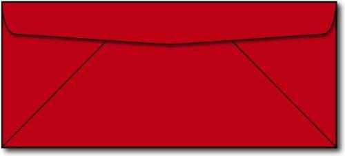 Red #10 Envelopes - 250 Envelopes - Desktop Publishing Supplies Brand Envelopes