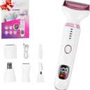 Women Facial Epilator, Cordless Rechargeable Hair Remover for Face, Eyebrows, Upper Lip Facial Hair Removal for Women, Painless Body Shaver and Facial Epilator