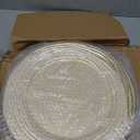 13 Inch Round Charger Plates, Set of 6, Dinner Chargers Bulk Wedding (Gold)