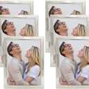 DECANIT 5x7 Picture Frame,Metal Photo Frame Display for Wall or Tabletop Pack of 6,Silver