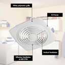 Broan-NuTone 505 Exhaust Fan, White Vertical Discharge Ceiling Ventilation Fan, 8.5 Sones, 200 CFM, 8"