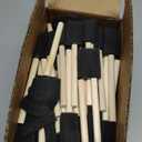 2" and 1 Foam Paint Brushes Set, 100 Pack Foam Brush with Wood Handle Bulk Sponge Brushes for Painting, Lightweight & Durable Foam Art Paintbrushes for Staining Varnishes Touchup DIY Craft Projects