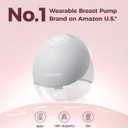 Momcozy Breast Pump Hands Free Upgraded Mobile Flow | M9, App Discreet Control with Personalized Multi-Modes & 15 Levels, Wearable Breast Pump 24mm, 2 Pack Gray