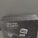 Bedsure Heated Blanket Throw Blanket - Fast Heating Electric Blanket, Soft Flannel Heated Throw with 4 Time Settings, 6 Heating Settings, Warm Gifts for Grandma & Grandpa & Seniors (50x60, Grey)