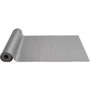 VEVOR Garage Floor Mat, 19 x 4.9 FT PVC Garage Flooring Roll, Non-Slip Diamond Texture, 93.65 sq.ft Covering Space, Garage Mats for Under Cars, for Gyms Boats Car Trailer, Gray (Grey)