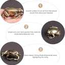 BESPORTBLE Brass Collection Frog Small Statue Animal Figurines Miniature Lucky Frog Animal Statues Decoration