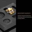 2 Piece MINI Graphite Molds for Casting Gold Silver Aluminum Copper Brass, HOMOMSAE Small High-Purity DIY Metal Ornaments Melting Refining