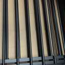 Full Metal Free Standing Dog Gate with Door for Indoor & Outdoor,80'' Extra Wide 32'' Tall Dog Gate for The Doorways,Large Openings,Decks,Porch,Pet Freestanding Safety Fence(4 Panels,Black)