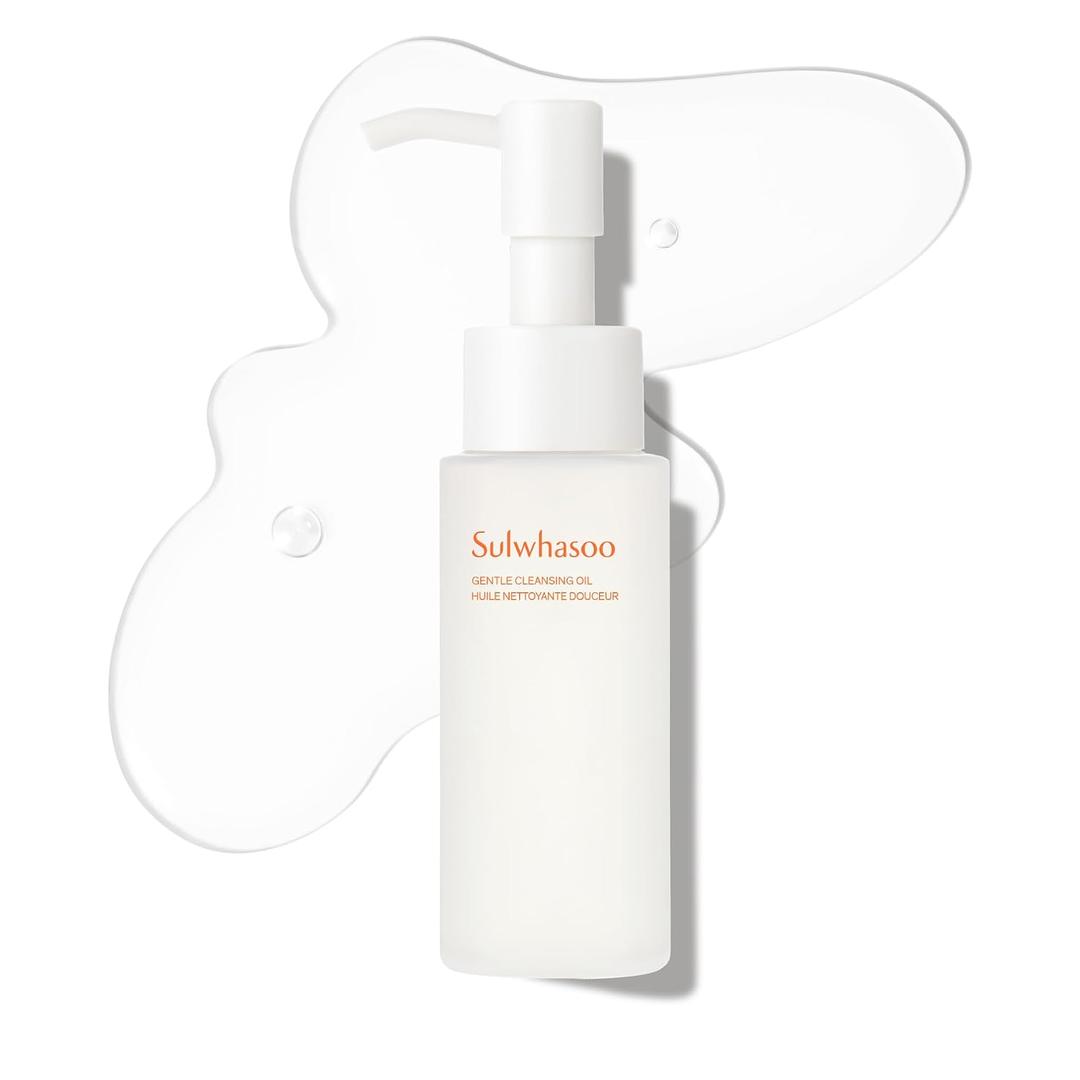 Sulwhasoo Gentle Cleansing Oil | Korean Oil Cleanser & Makeup Remover | Dissolves Waterproof Makeup & SPF | Hydrating Double Cleanse Face Wash for Dry & Sensitive Skin