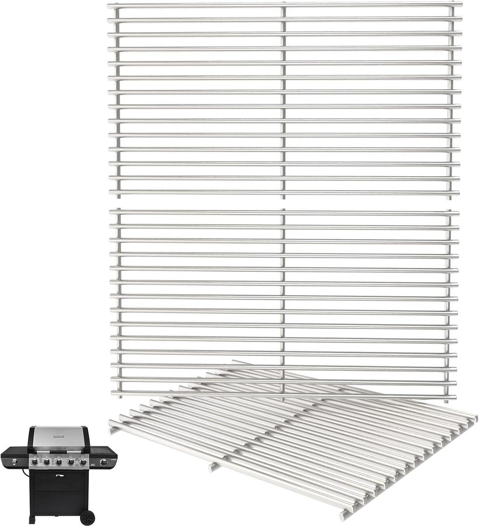 19 1/4" Grill Grates for Brinkmann Grill Replacement Parts 810-8500-S, 810-8501-S, 810-8502-S, Jenn Air 720-0337, 750-0142, Costco Kirkland 720-0432, Charmglow, Members Mark, Nexgrill, Ducane, 3PCS