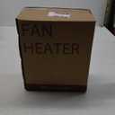 Homeleader Space fan heater, 2-Speed Small Portable Heater with Thermostat, Tabletop/Floor Ceramic Heater for Office & Small Space