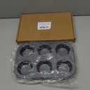 Muffin Cupcake Pan, Muffin Tins Nonstick 6, Muffin Top Cookie Cheese Cake Pan for Baking, Toast Oven Baking Supplies Small Cake Pans Muffin Cups Non Stick