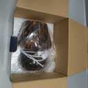 USB Plug-in Vintage Mushroom Lamp Small Bedside Table Lamp with 3 Temperature LED Bulb,Free Dimming Nights Light for Bedroom/Living Room/Entryway/Corner Decor New Home Gift (Golden Amber)