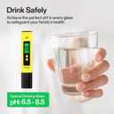 VIVOSUN Digital pH Meter, 0.01pH High Accuracy Pen Type pH Tester for Hydroponics, Household Drinking, Pool and Aquarium, Yellow, UL Certified