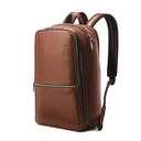 Samsonite Classic Leather Slim Backpack, Cognac , One Size