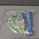 GCQQ Happy Birthday Banner 14PCS Green and Blue Cotton Bunting Flags 3.5M/11.5FT Reusable Double-Layer Garland for Boys Birthday Party, Jungle Theme Garden Farmhouse Indoor & Outdoor Party Decorations