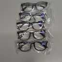 CCVOO +4.5 Clear Vision Reading Glasses for Women  5-Pack Blue Light Filtering Readers with Spring Hinges (*C2 Flower Mix)