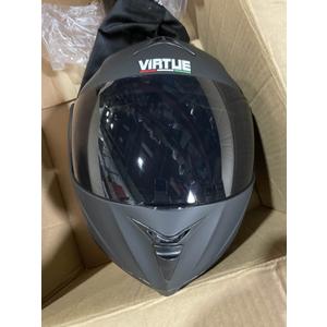 Virtue Bluetooth Motorcycle Helmet, DOT Approved Flip Up Full Face Integrated Helmet, Visor Helmet with Bluetooth Speaker, for Adults Men and Women, Large