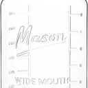 Extra Large Mason Jar  1 Gallon Glass Wide Mouth Jar with Airtight Wooden Lid, Food Storage Container with Measurement Markings For Kitchen Pantry, Pickling, Cookies, Flour & Sugar