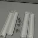 4 Pack Finger Pulls for Cabinets Finger Handles Drawer Edge Tab Pull, Modern Dresser Long Concealed Handles Kitchen Cabinet Hardware (7.87"(200mm),White)