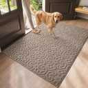 DEXI Front Door Mat Indoor Entrance, 4x6 Entryway Doormat, Beige, 48" X 72"