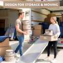 China Storage Hard Shell Containers 5-Piece Set Moving Boxes for Dinnerware, Glasses, Plates, Mugs and Saucers Sturdy Dish Organizer with Dividers for Seasonal Storage - Service for 12 - Brown