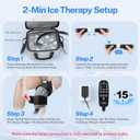 CUEME Cold Therapy Machine with Programmable Timer, Ice Machine for Knee After Surgery, Knee Replacement Recovery System, Cryotherapy Pain Relief, w/Compression Pad for Shoulder, Hip, Ankle and Foot