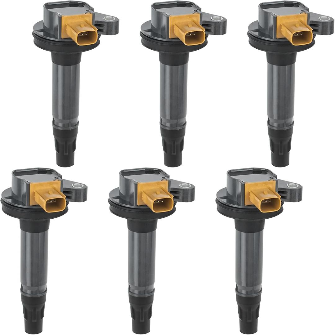 Set of 6 UF646 Ignition Coil Pack Compatible with Ecoboost 2011-2020 Ford F-150 Expedition Explorer Flex Taurus Transit Lobo, Lincoln MKS MKT Navigator, 3.5L V6, Replaces DG549 C1814