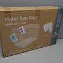 DUMOS Dog Crate, 24 Inch Small Single Door Dog Cage with Plastic Leak-Proof Pan Tray, Folding Metal Wire Pet Kennel for Indoor, Outdoor, Travel