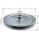 AB800-3/4 Single Groove Web Sheaves,v Belt Pulley 8" OD 3/4 inch bore,Motor Pulley Carbon Steel for A B 5L 4L V-Belts