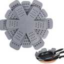 BYKITCHEN Pan Protectors with Stars, Larger & Thicker Pan Separators Protectors, Set of 9 and 3 Different Sizes, Pot Protectors for Stacking and Protecting Your Cookware