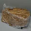 Water Hyacinth Storage Baskets Set of 3, 10.5x9x7.5in Wicker Storage Basket with Labels for Pantry Shelves, Kitchen, Bathroom Organization