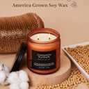 M&SENSE Ceylon Cinnamon Pumpkin Scented Candles for Home, 70 Hours Long Lasting Slow Burning 11.6oz Soy Natural Candle for Easter Holiday Birthday Gifts