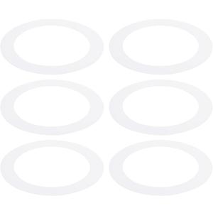 PATIKIL Goof Rings for 6-8" Inch Recessed Can Lighting Down Light, 6 Pcs Metal Goof Trim Rings Cover, Outer Diameter 8.62-inch, Inner Diameter 6.25-inch, Matte Finish White，Flush Mount