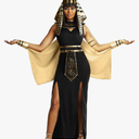 Morph Queen Cleopatra Costume for Women - Egyptian Halloween Costume - Classic Cleopatra Dress for Parties, S