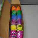 48 PCS 3.1" Plastic Printed Easter Eggs Bulk, Bright Colorful Fillable Empty Easter Eggs Bulks for Egg Hunt, Kids Easter Basket Stuffers Fillers Classroom Prizes Rewards Party Favors for Boys Girls