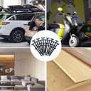 2 x 200PCS Nylon Universal Cable Tie Buckle - Heavy Duty Self-Locking Zip Ties Holder with Pin & Button Design for Car Daily Auto Fixing, Car Plastic Nylon Zip Ties