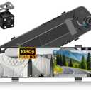 4.5" Mirror Dash Cam Backup Camera 1080P FHD Front and Rear View Mirror Camera for Cars Dual Lens Cam Loop Recording Wide Angle G-Sensor Parking Assistance