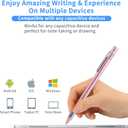 Pencil Stylus for iPhone 17/16/15/14/X Pro Max Pen, Minilabo Touch Screens Active Stylus Digital Pen with 1.5mm Ultra Fine Tip Stylist Pen for iPhone 17/16/15/14/X Pro Max Pencil, Pink