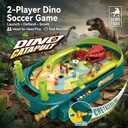 Dino Pinball Machine Tabletop Arcade Game with Obstacles, Pull-Rod Launcher, Flippers, Dinosaur Targets & Scoring Zones, 1-2 Player Mini Pinball for Kids Ages 3+