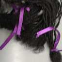 8 inch 40 Stands Sisterlocks Loc Extensions Human Hair, 0.2cm Width 100% Human Hair Micro Dreadlock Extensions, Soft Human Hair Dreads Extensions, Natural Black (8 inch 40 Strands, 1B 0.2cm)