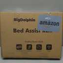 Bed Rails for Elderly Adults - ASTM Approved Adjustable Bed Cane with Non-Slip Ergonomic Handle & Storage Pocket, Bed Railings for Seniors Hold up to 350 LBS, Tool-Free