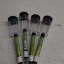 Crosslight Solar Powered Pathway Lights (4 Pack) - Stainless Steel Outdoor White LED Lights, Waterproof for Garden, Yard, Patio, Lawn, Walkway - Decorative Ground Stake Lighting | Bronze