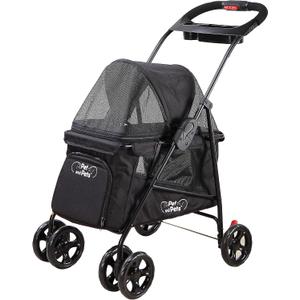 PETIQUE Simplicity Pet Stroller, Black