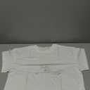 UNCLECAT Women's Cropped T Shirts Trendy Short Sleeve Crew Neck Crop Tops Solid Basic Tee M