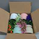 Yoratee 4pcs Artificial Pot Flowers Small Fake Plants with Pot Mini Potted Plants for House Office Tabletop Decoration